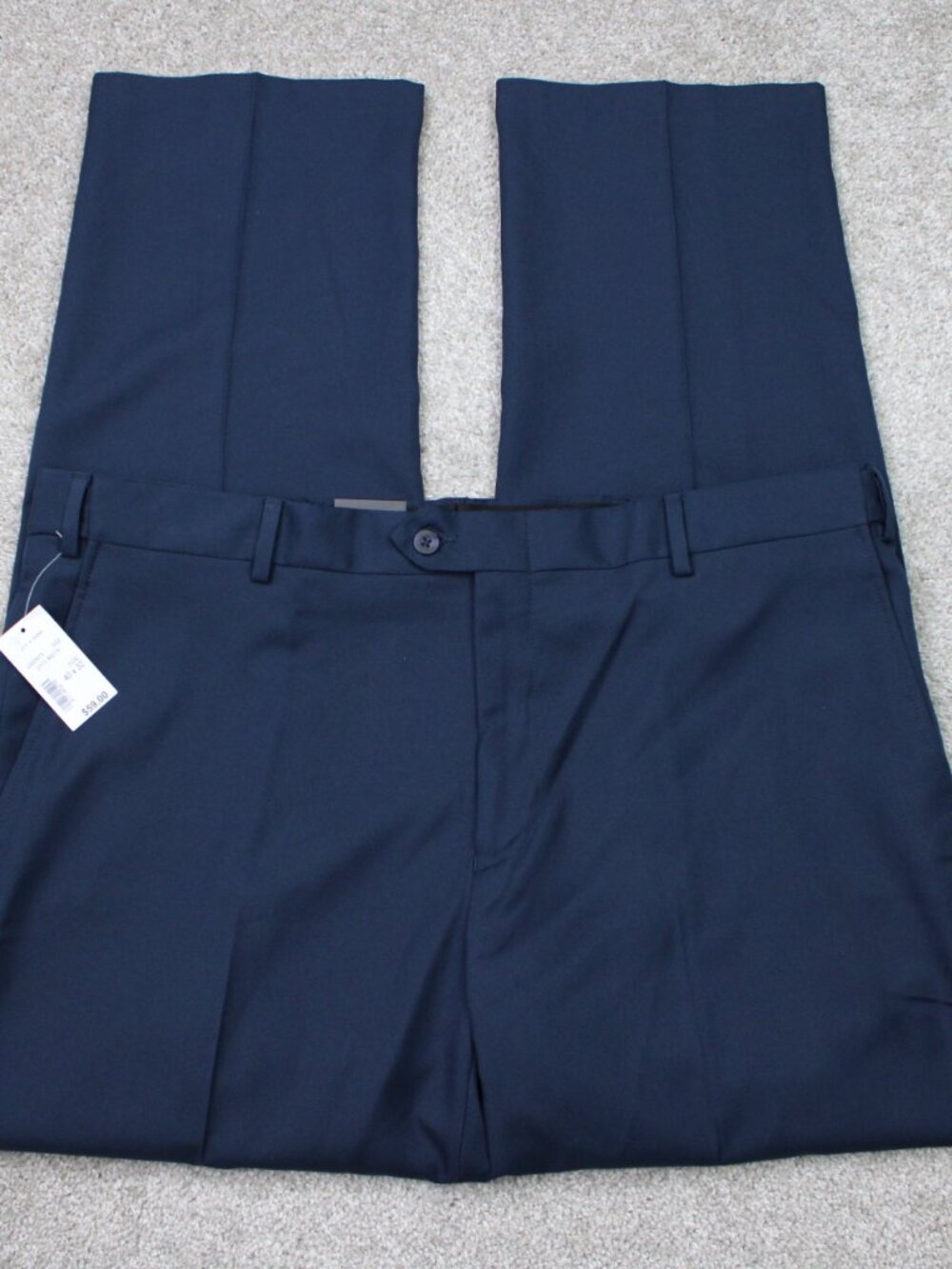 Jos. A. Bank Pants NWT Mens 40x32 Blue Tailored Fit Wrinkle Resistant Traveler